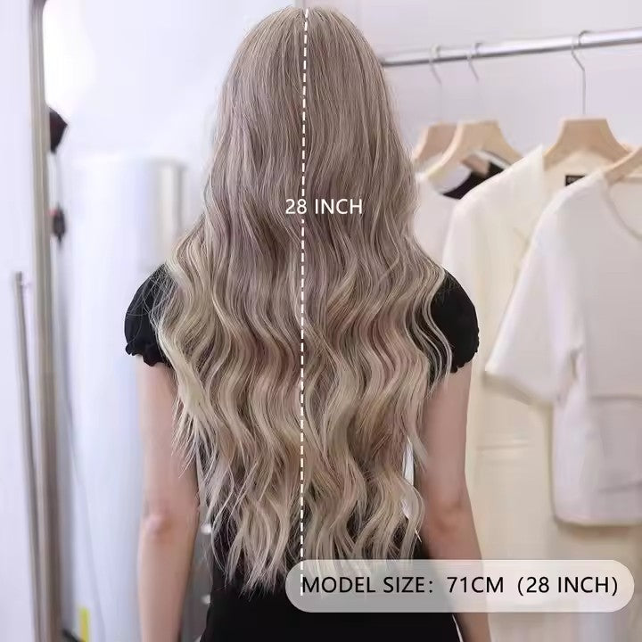 Natural Wave Long Wig in Ash Brown Blend
