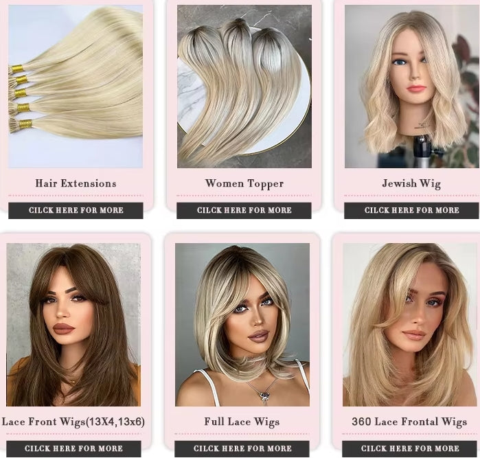 18-inch high-quality women's European human hair wig