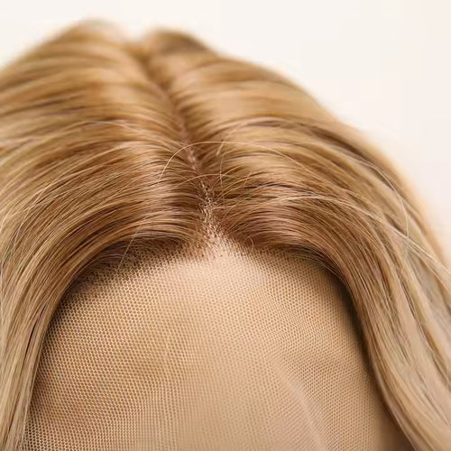 Ash Brown Short Wig with Soft Wavy Curls